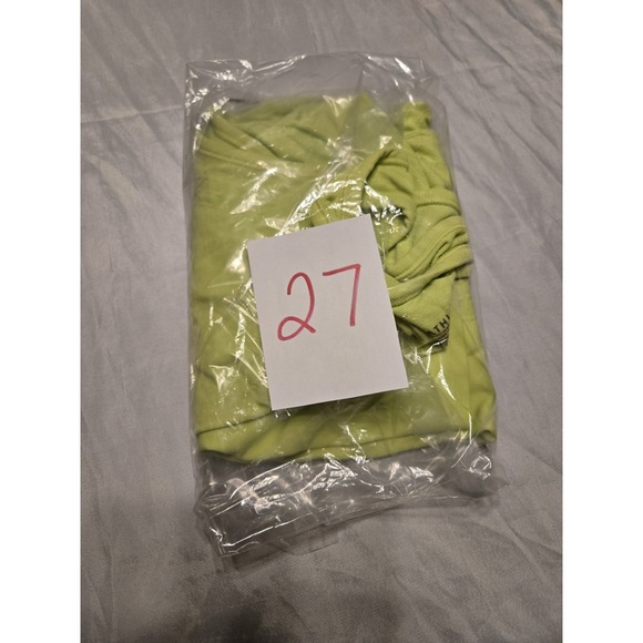 Athleta Women's XS Neon Yellow Racerback Tank Top Nylon‎ Spandex Athletic Gym - Picture 5 of 5